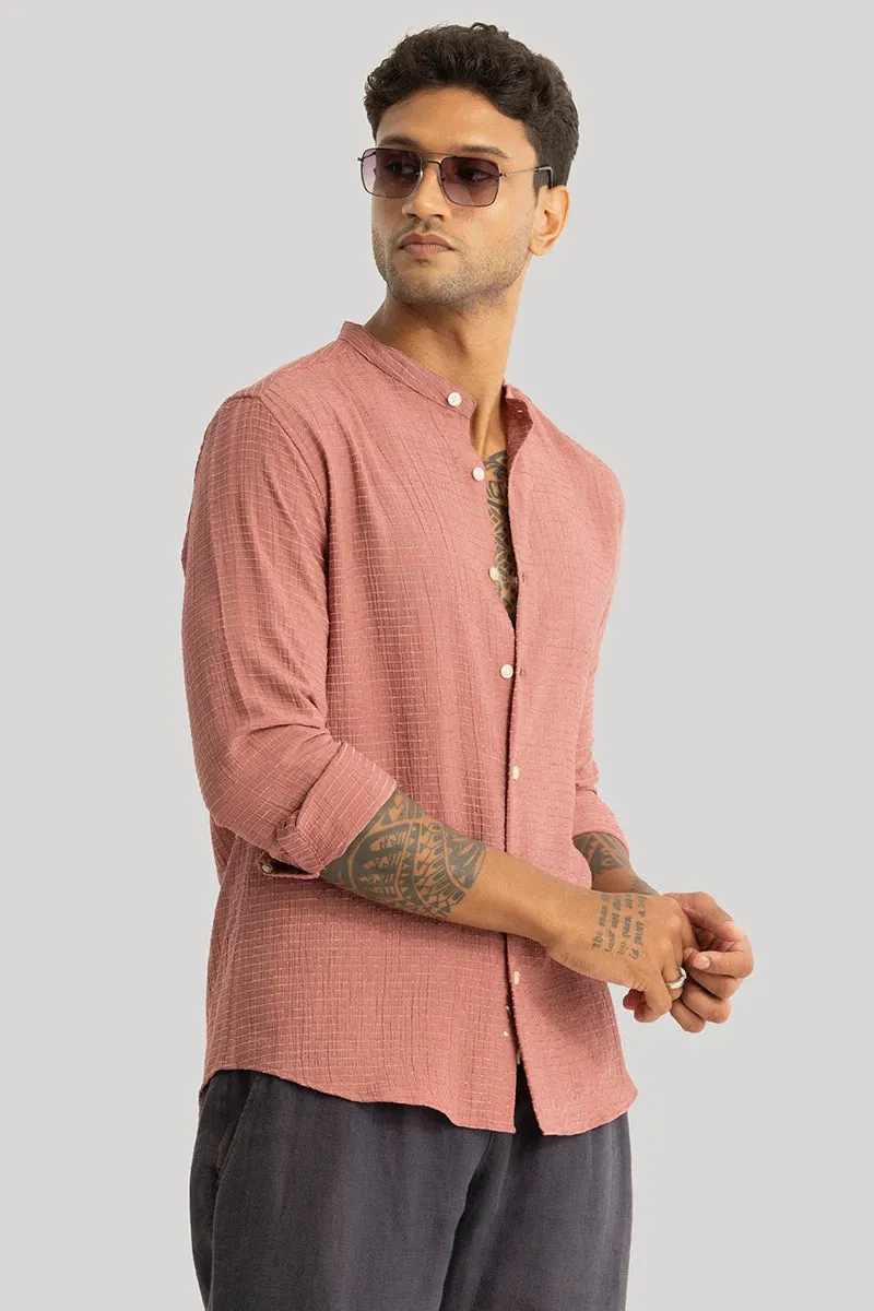 Benedetta Peach Textured Shirt