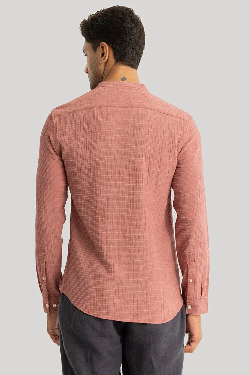 Benedetta Peach Textured Shirt