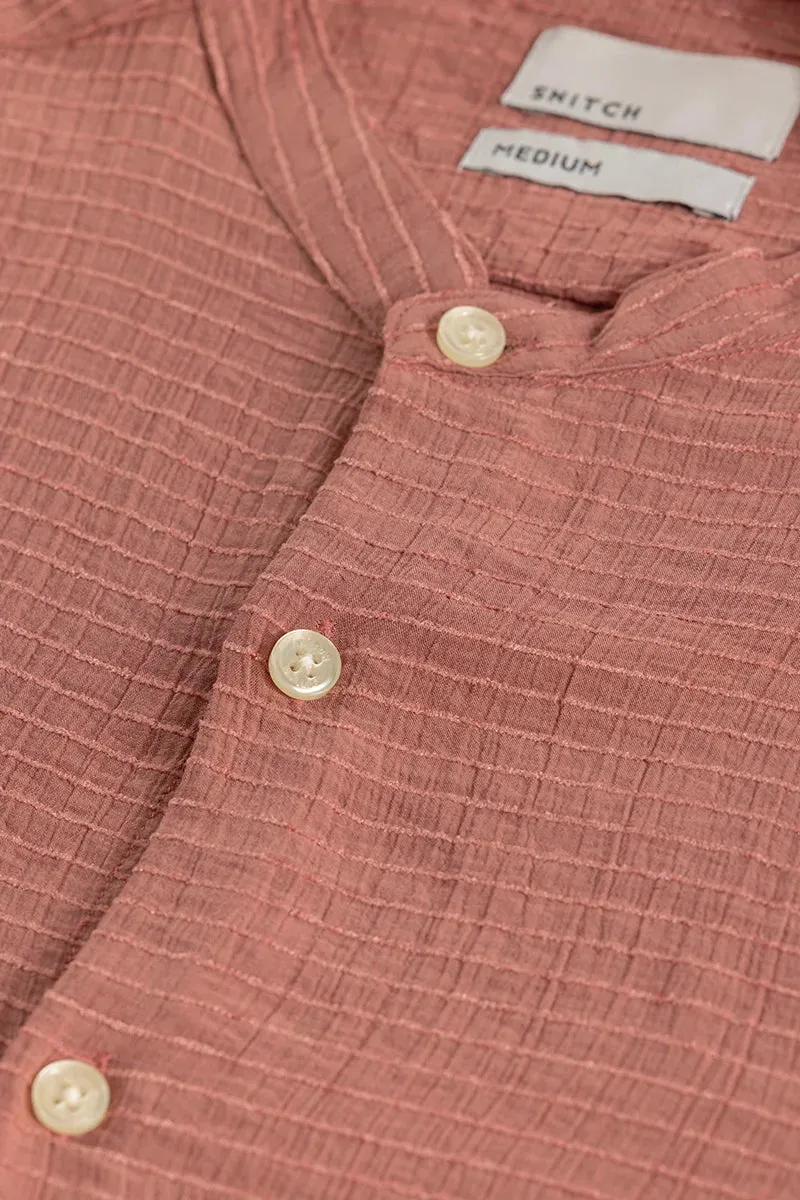 Benedetta Peach Textured Shirt