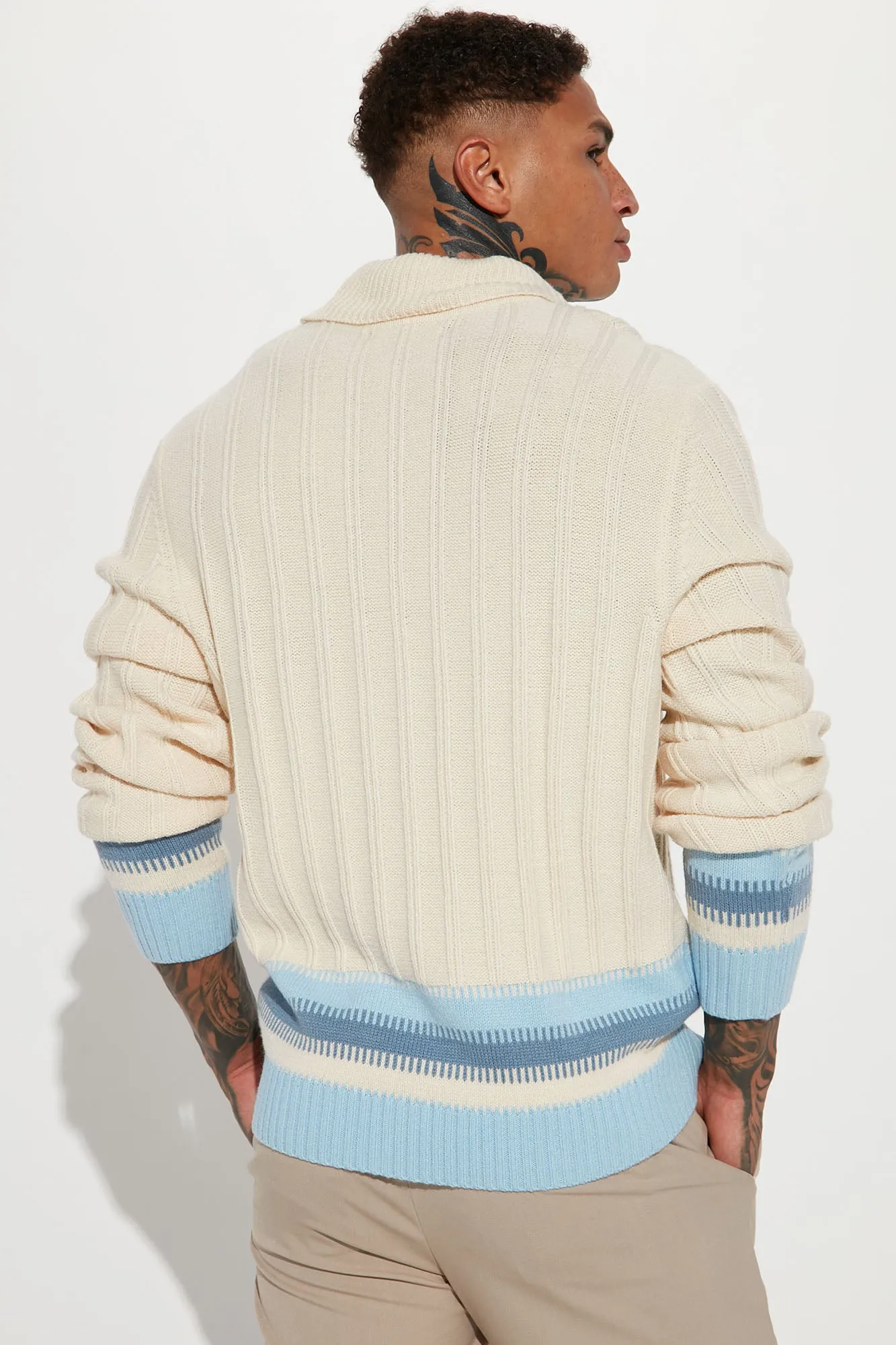 Best In Turtleneck Sweater - Cream/combo