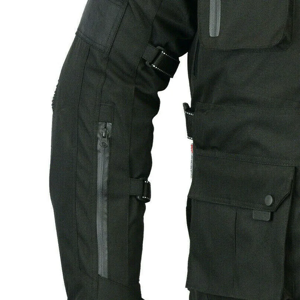 BGA VELOCITY WP MOTORCYCLE CORDURA JACKET BLACK