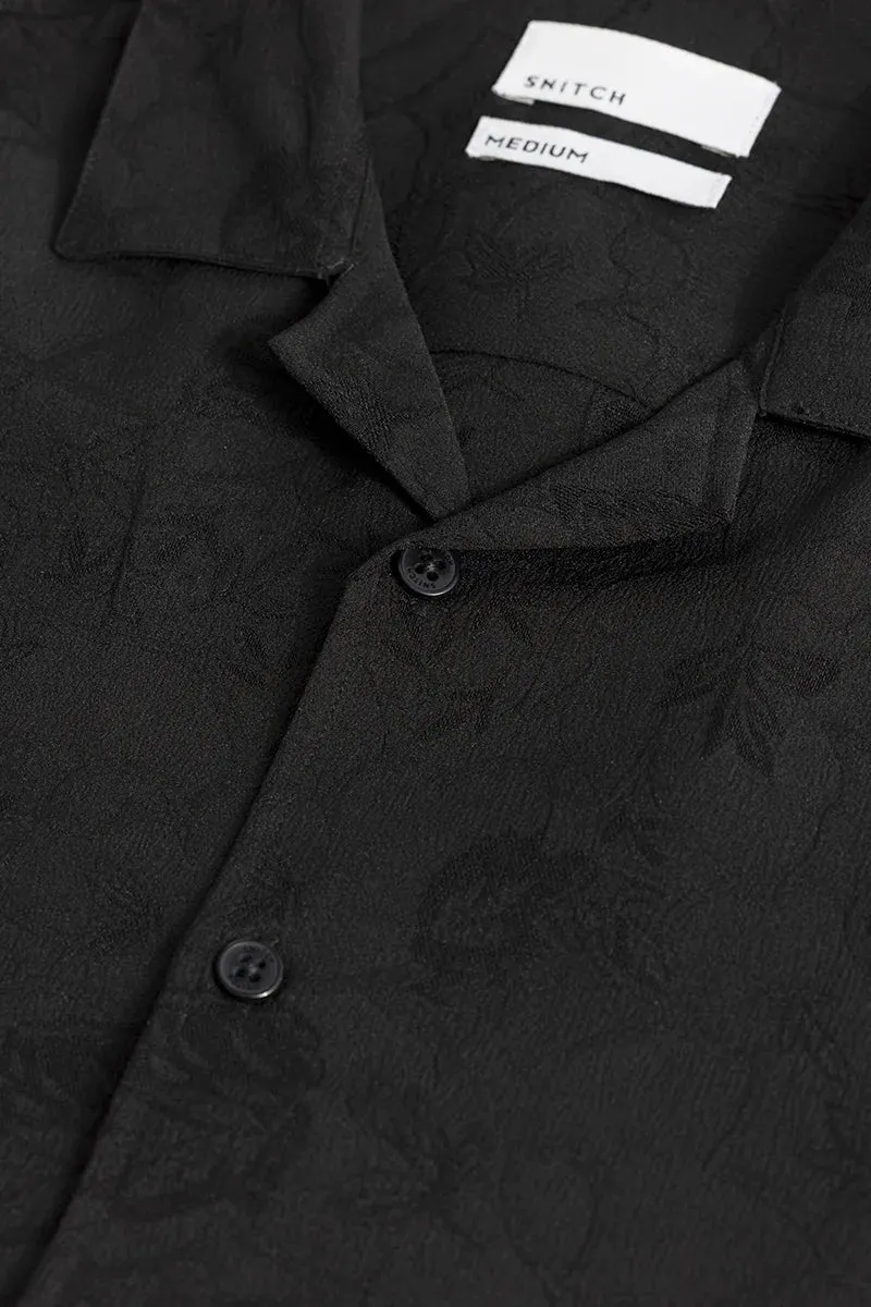 Birch Textured Black Shirt