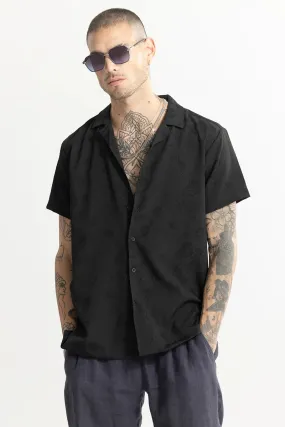 Birch Textured Black Shirt