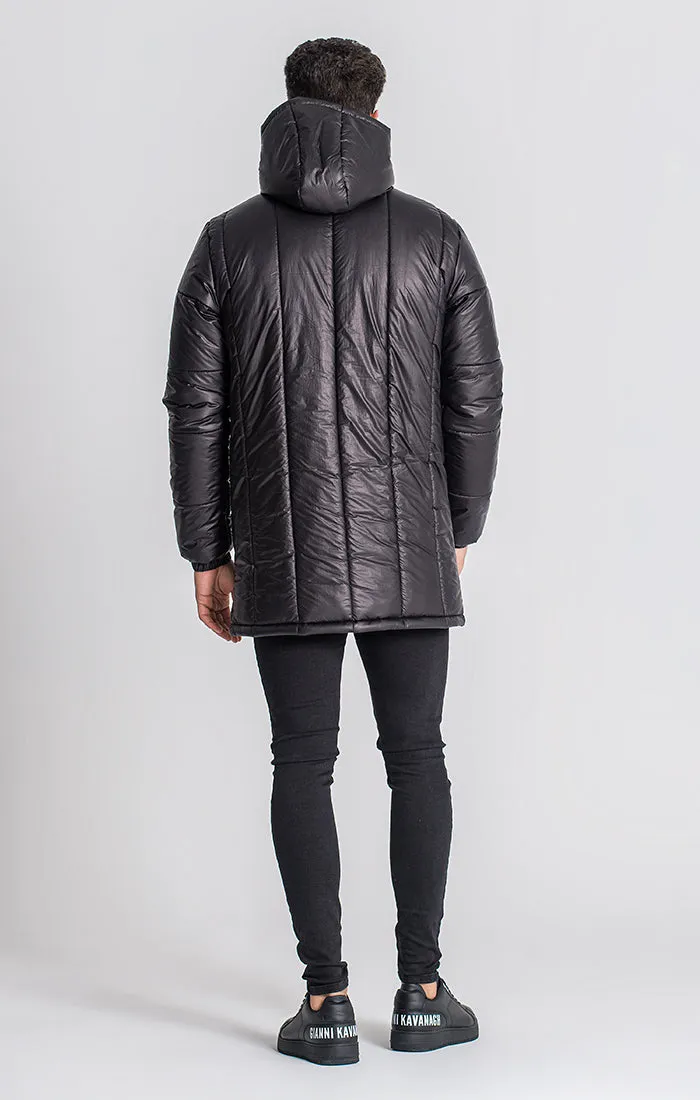 Black Lunar Puffer Coat