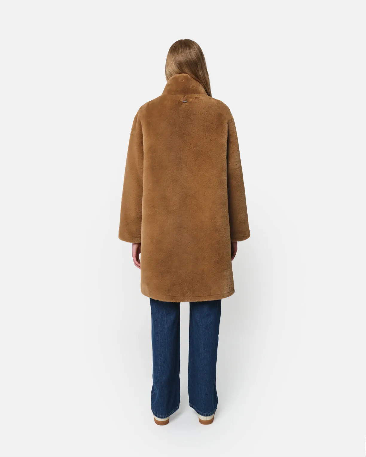 Blair Camel Mid-Length Coat