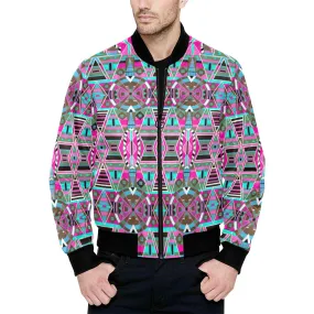 Blood Captive Quilted Bomber Jacket for Men