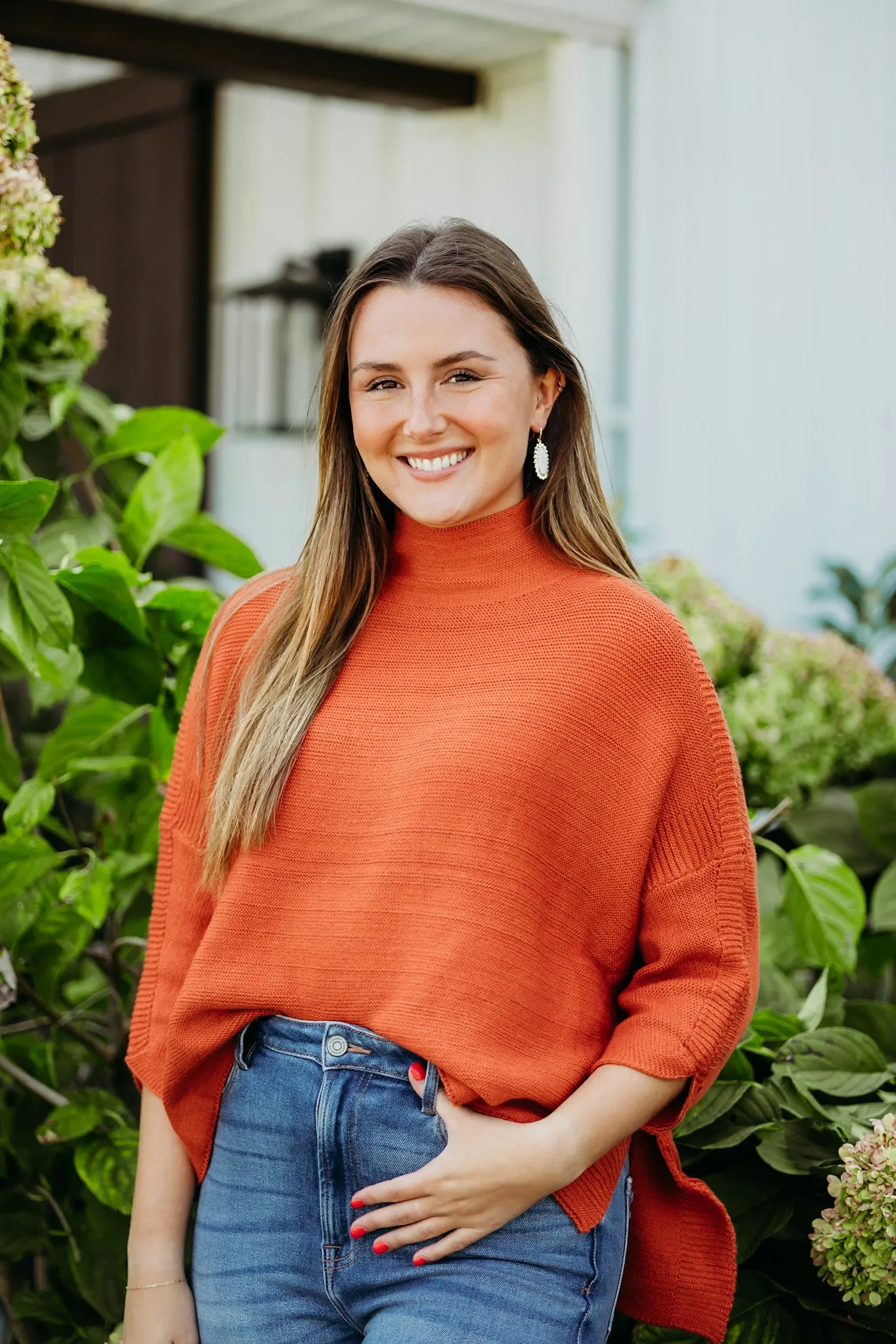 Boho Rust Sweater