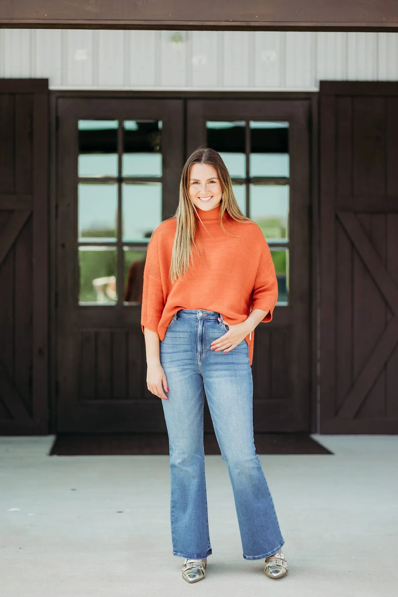 Boho Rust Sweater