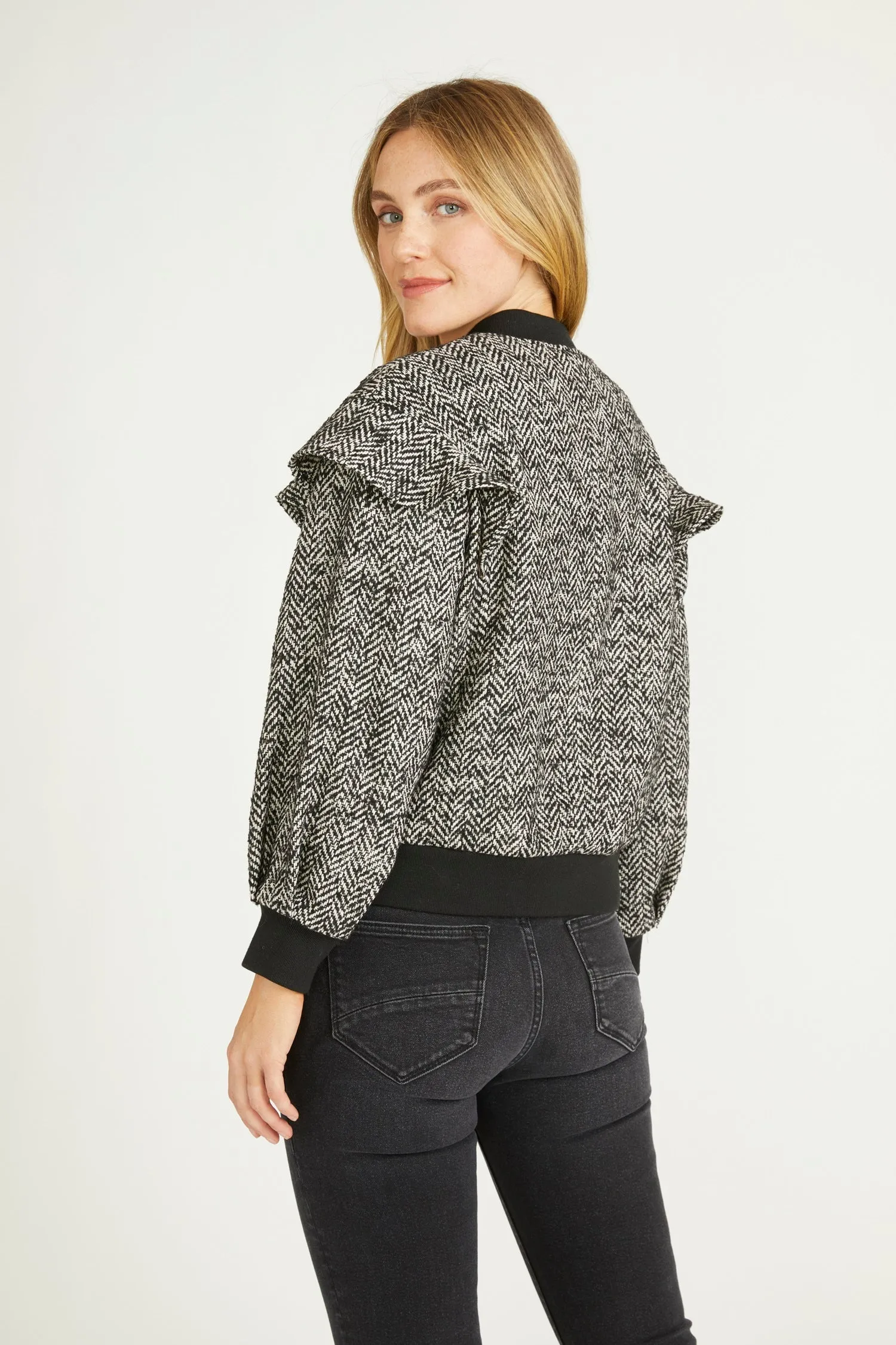 Bomber Jacket - Herringbone