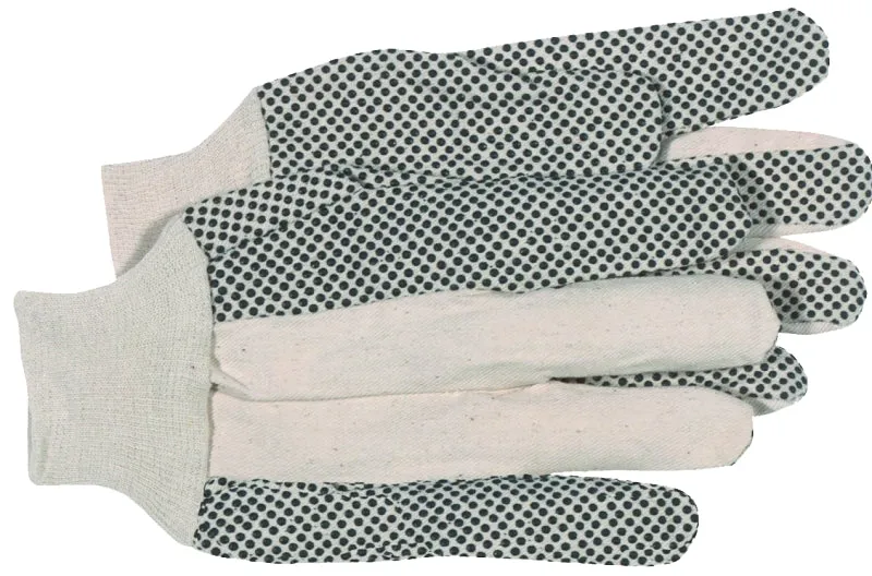 Boss B61112-L Work Gloves, Men's, L, Cotton/Polyester, White :PR: QUANTITY: 1