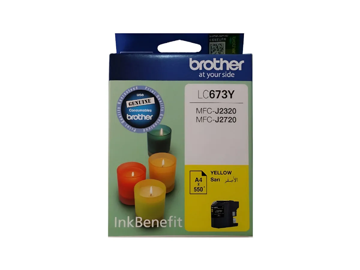 Brother LC673Y Yellow Ink Cartridge (LC-673Y)