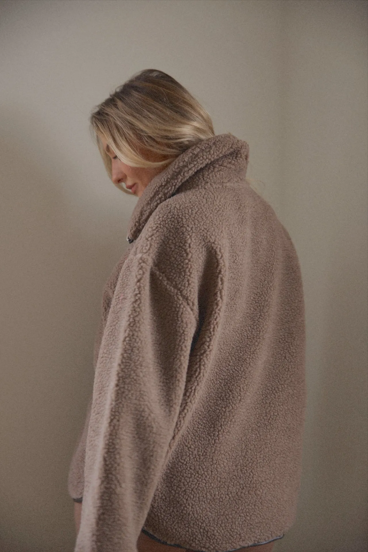 Brown Sherpa Sweater