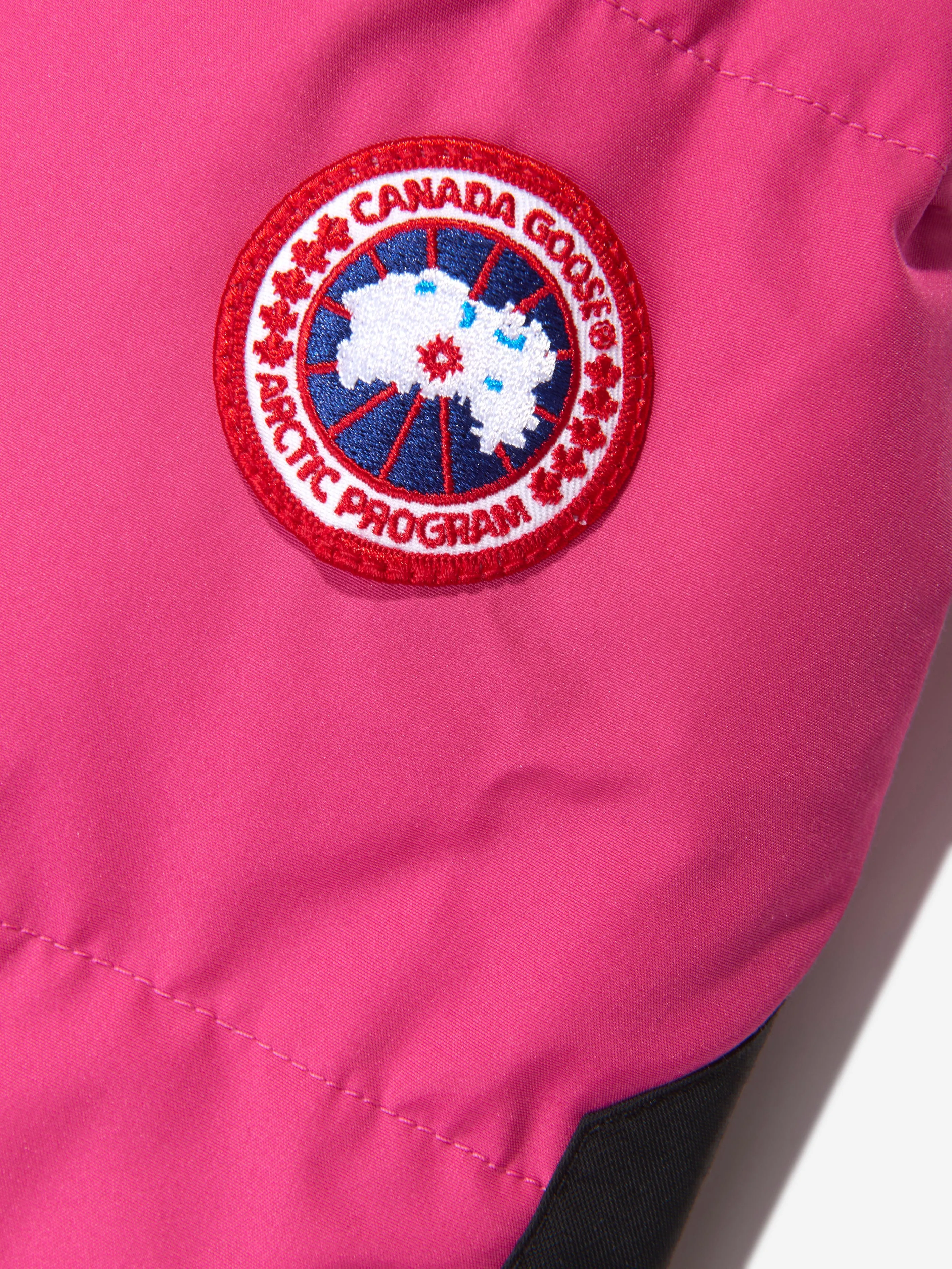 Canada Goose Girls Snowy Owl Parka in Pink