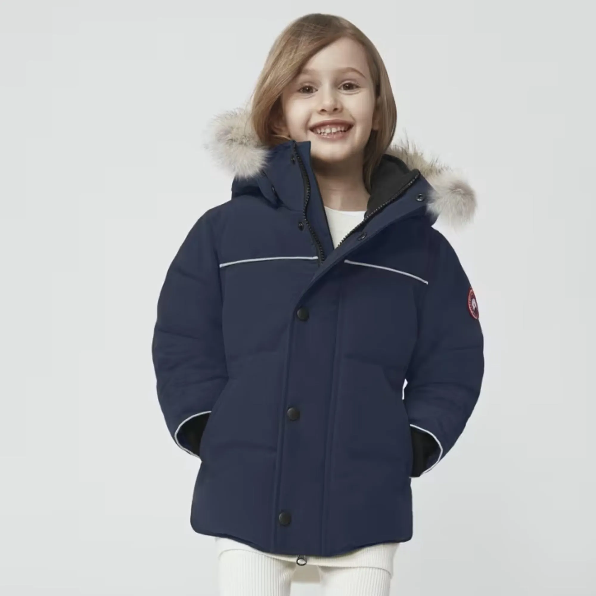 Canada Goose Snowy Owl Parka Fur Navy