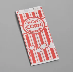 Carnival King 3 1/2" x 2 1/4" x 8" 1 oz. Popcorn Bag - 25 pack