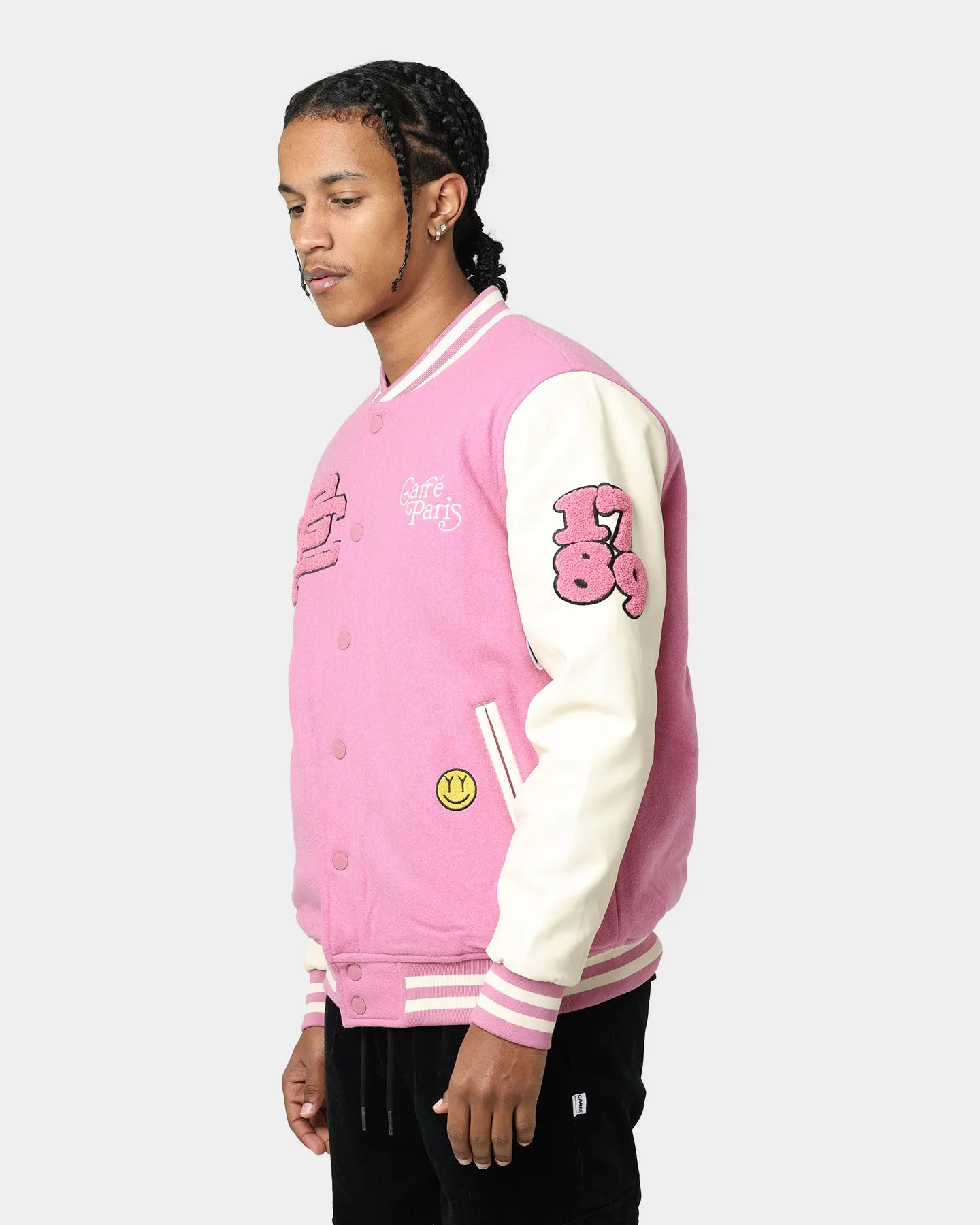 Carré Peace Varsity Jacket Pink