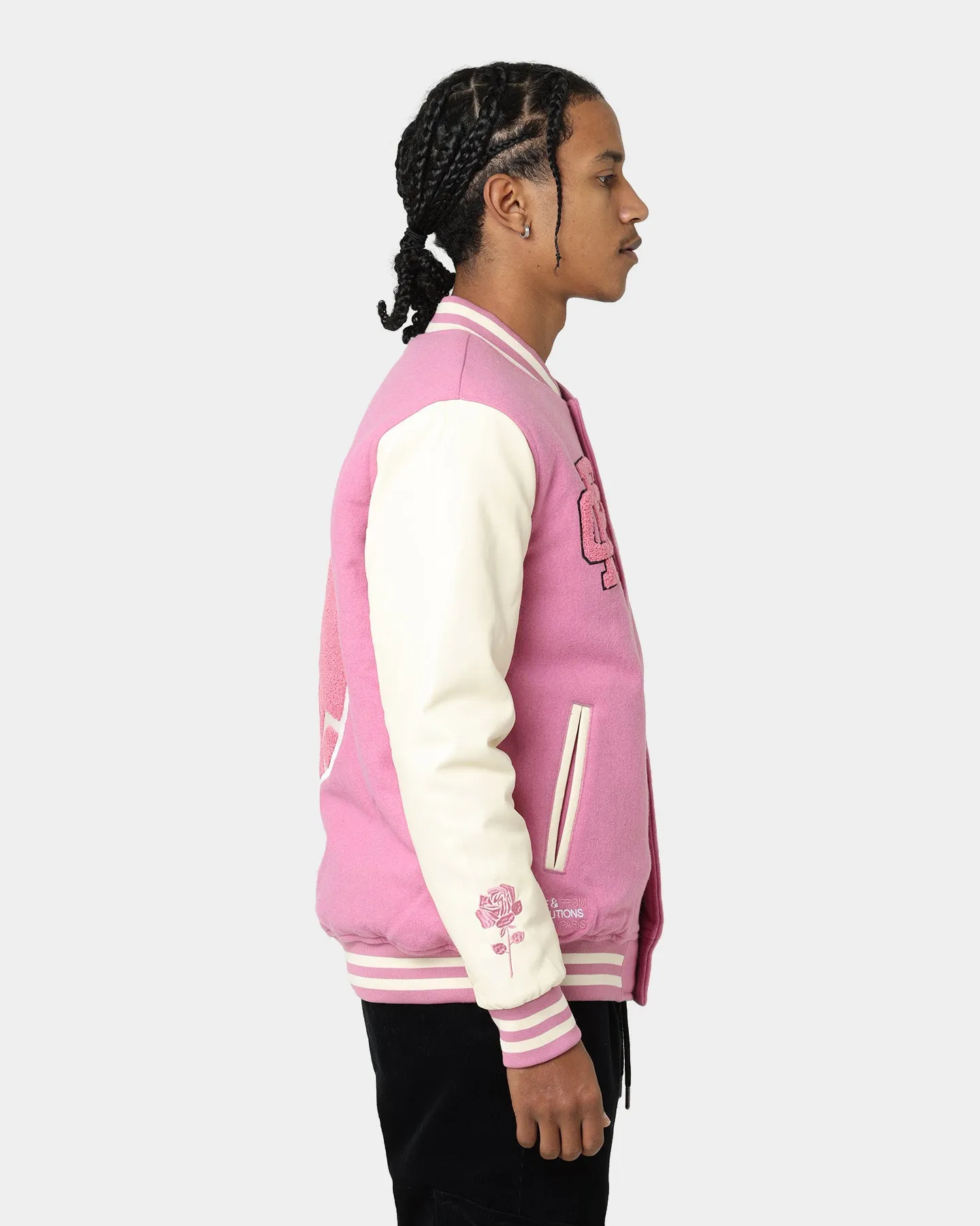 Carré Peace Varsity Jacket Pink