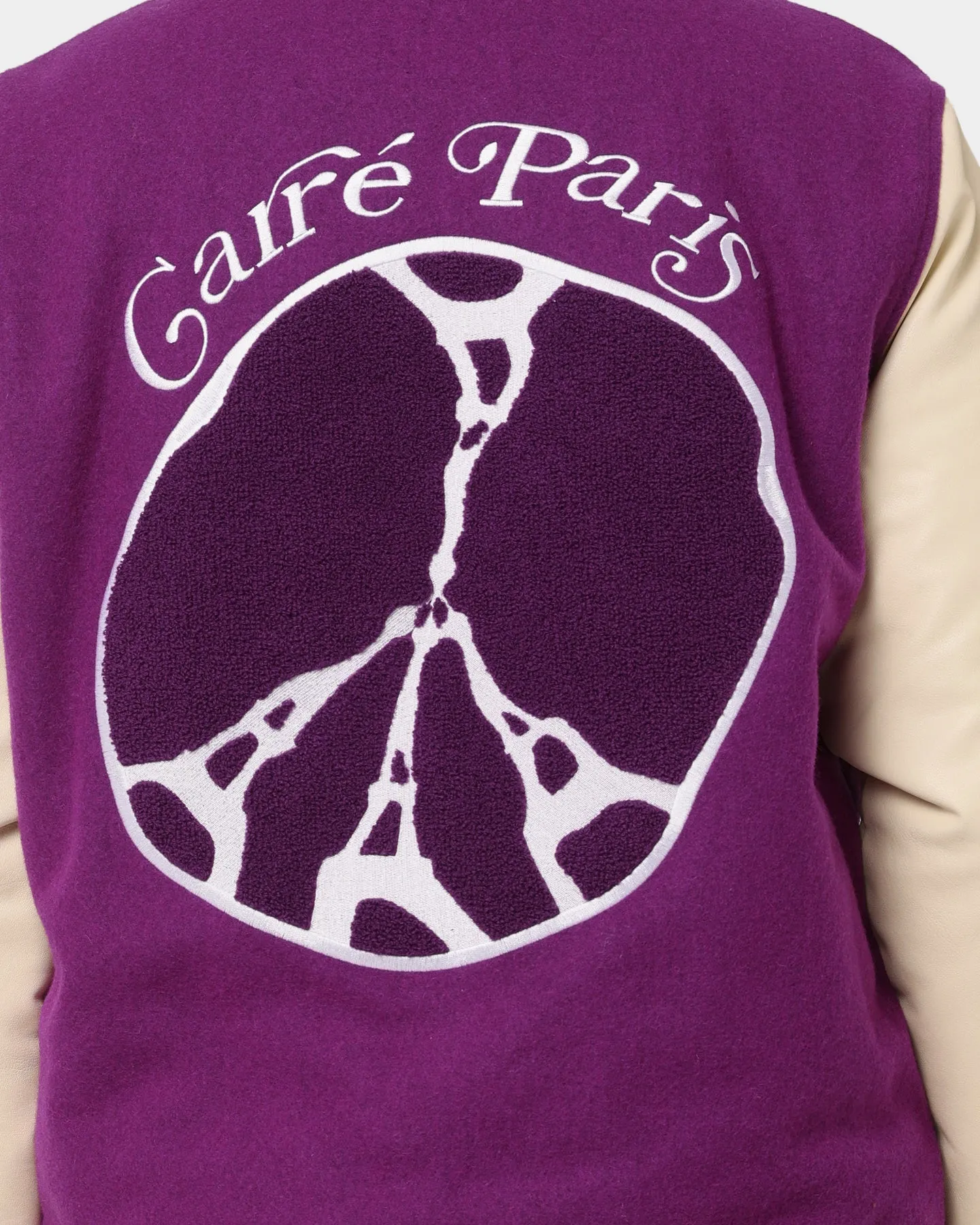 Carré Peace Varsity Jacket Purple