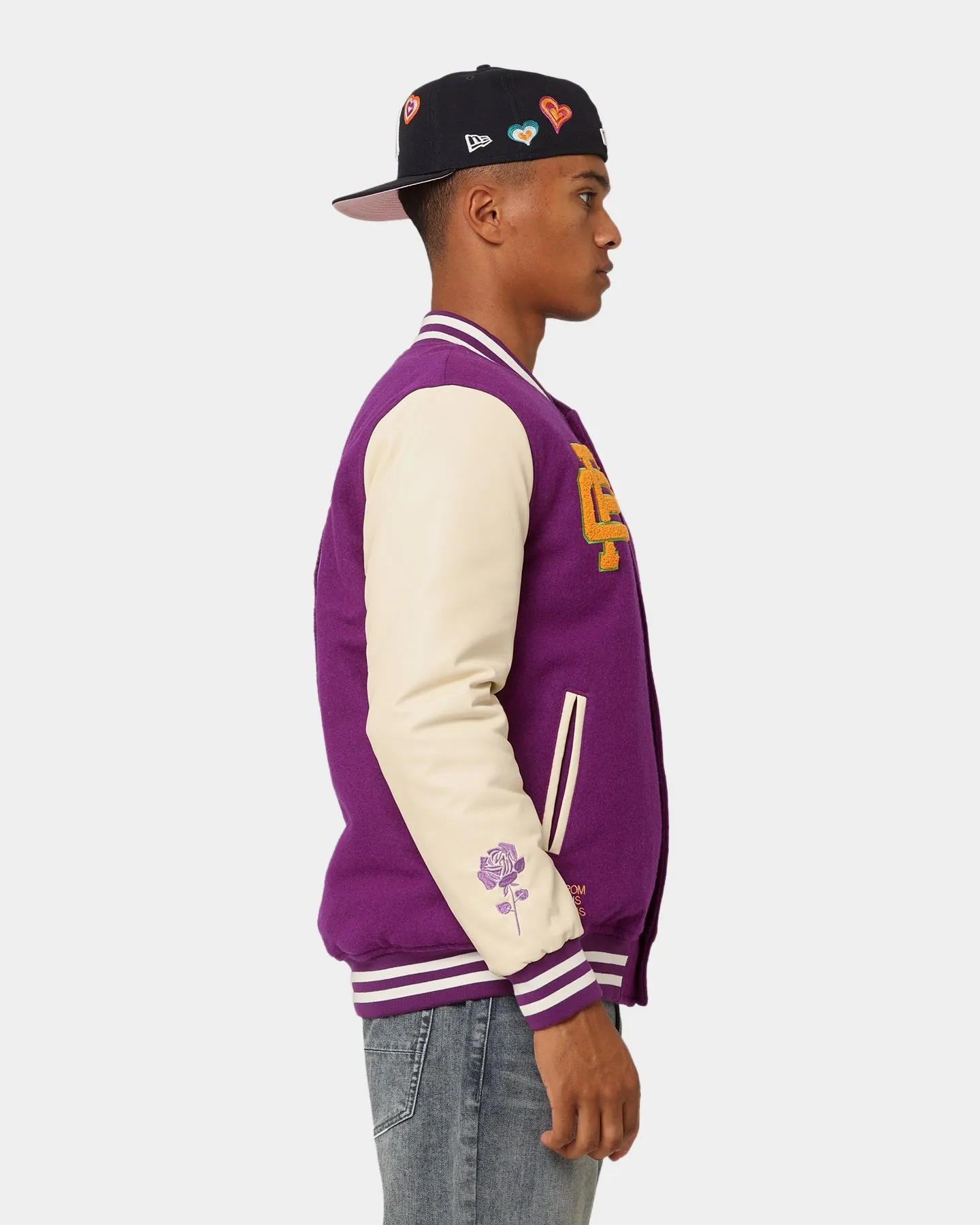 Carré Peace Varsity Jacket Purple