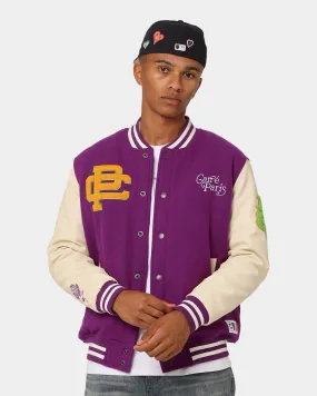 Carré Peace Varsity Jacket Purple