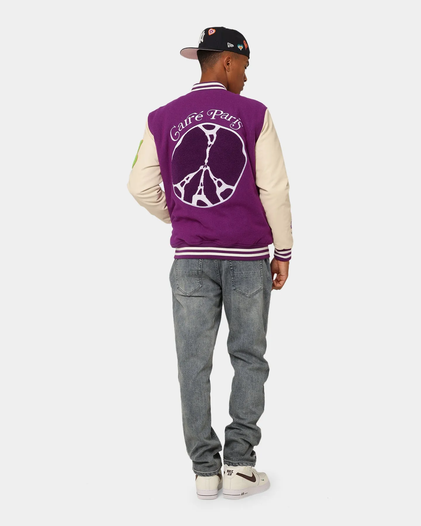 Carré Peace Varsity Jacket Purple