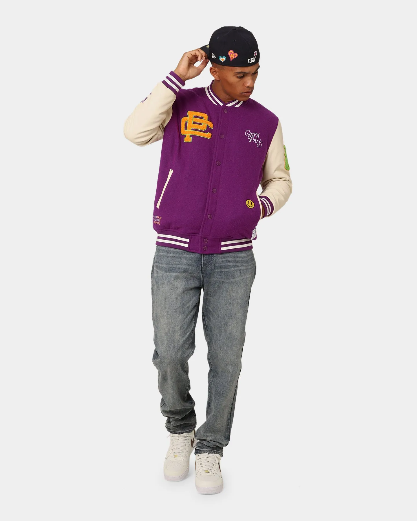 Carré Peace Varsity Jacket Purple