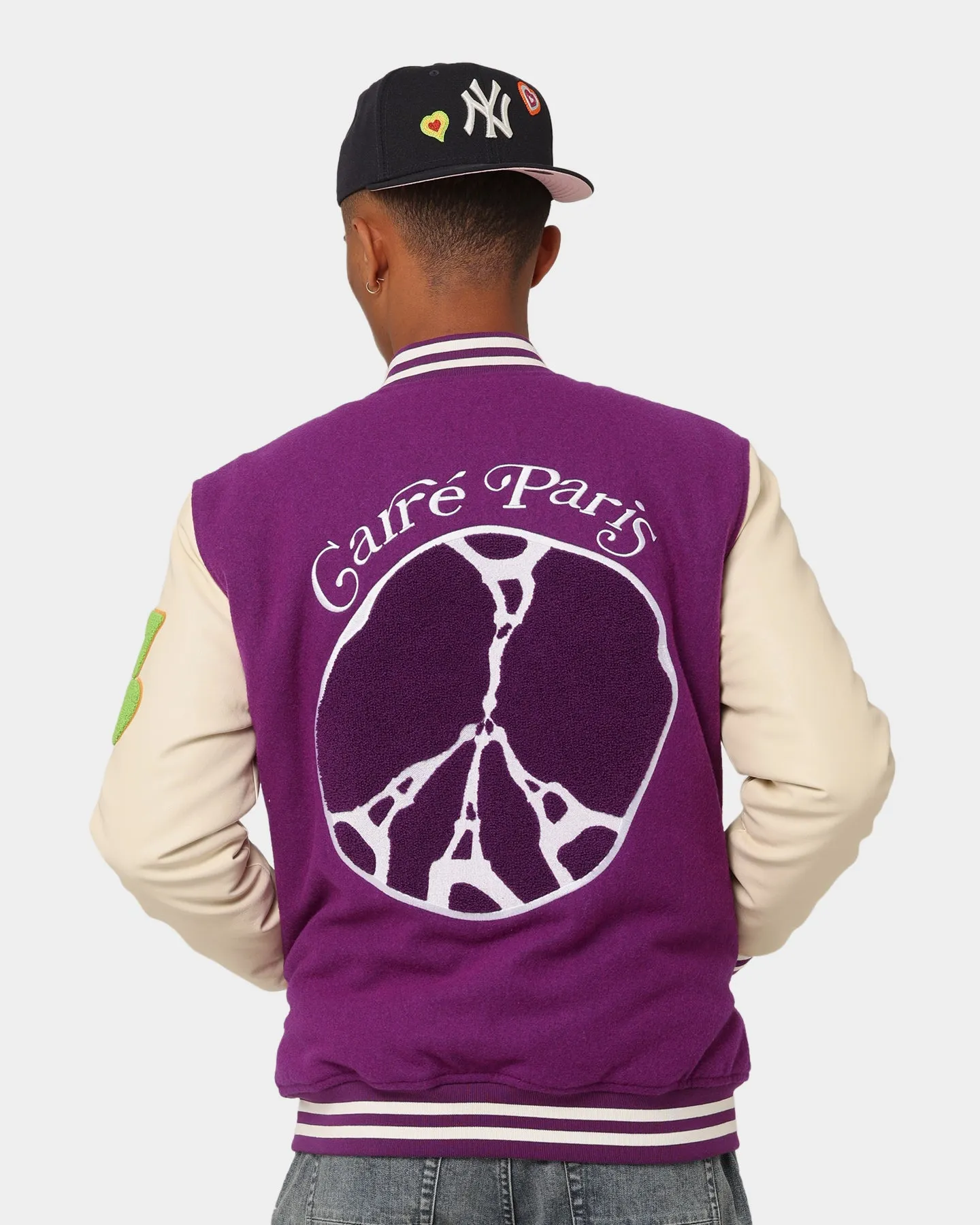 Carré Peace Varsity Jacket Purple