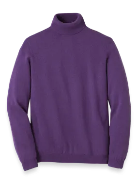 Cashmere Turtleneck Sweater - Purple