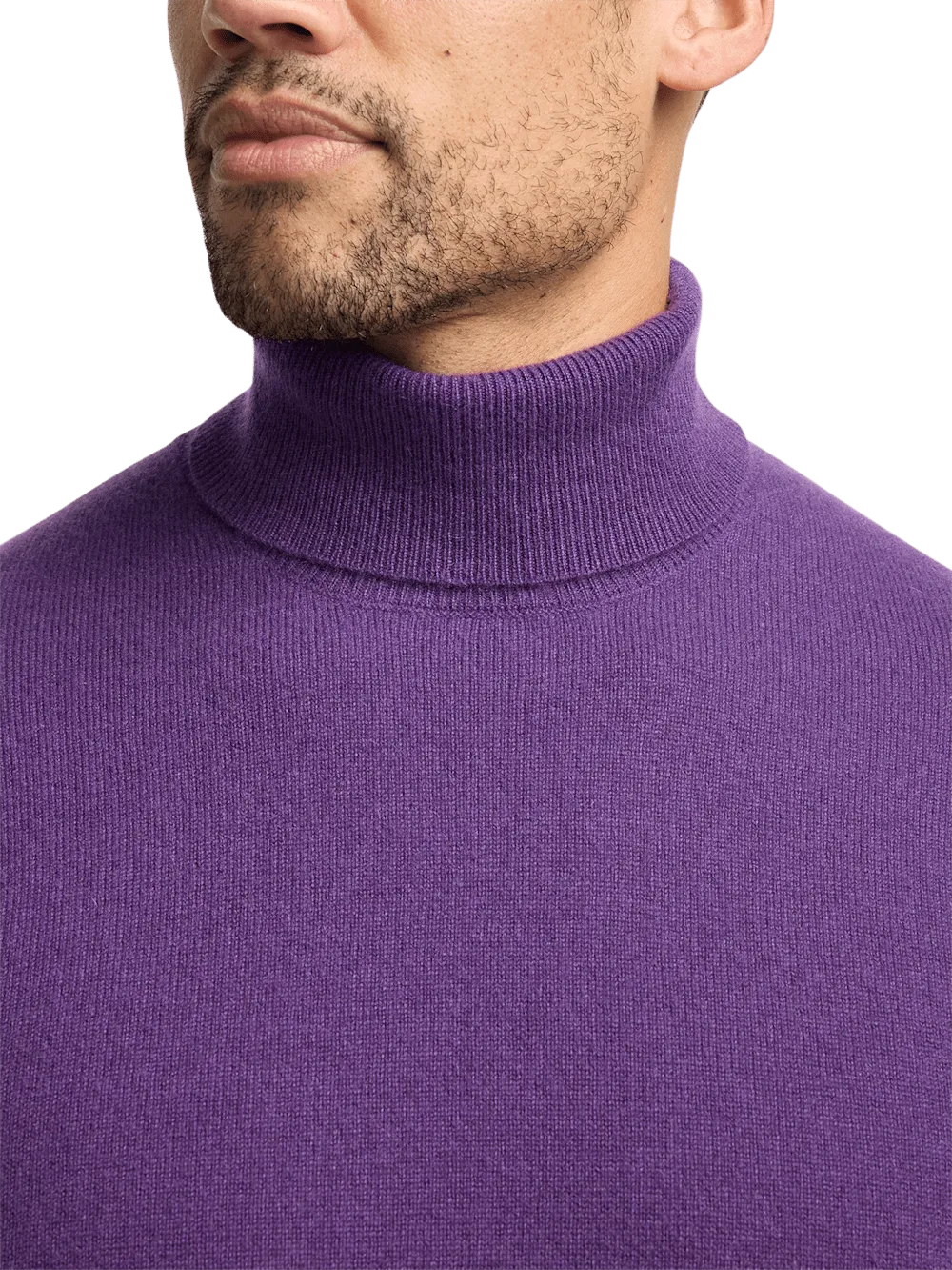 Cashmere Turtleneck Sweater - Purple