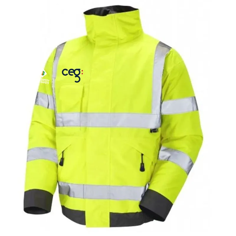 CEG Padded Hi Vis Bomber Site Jacket