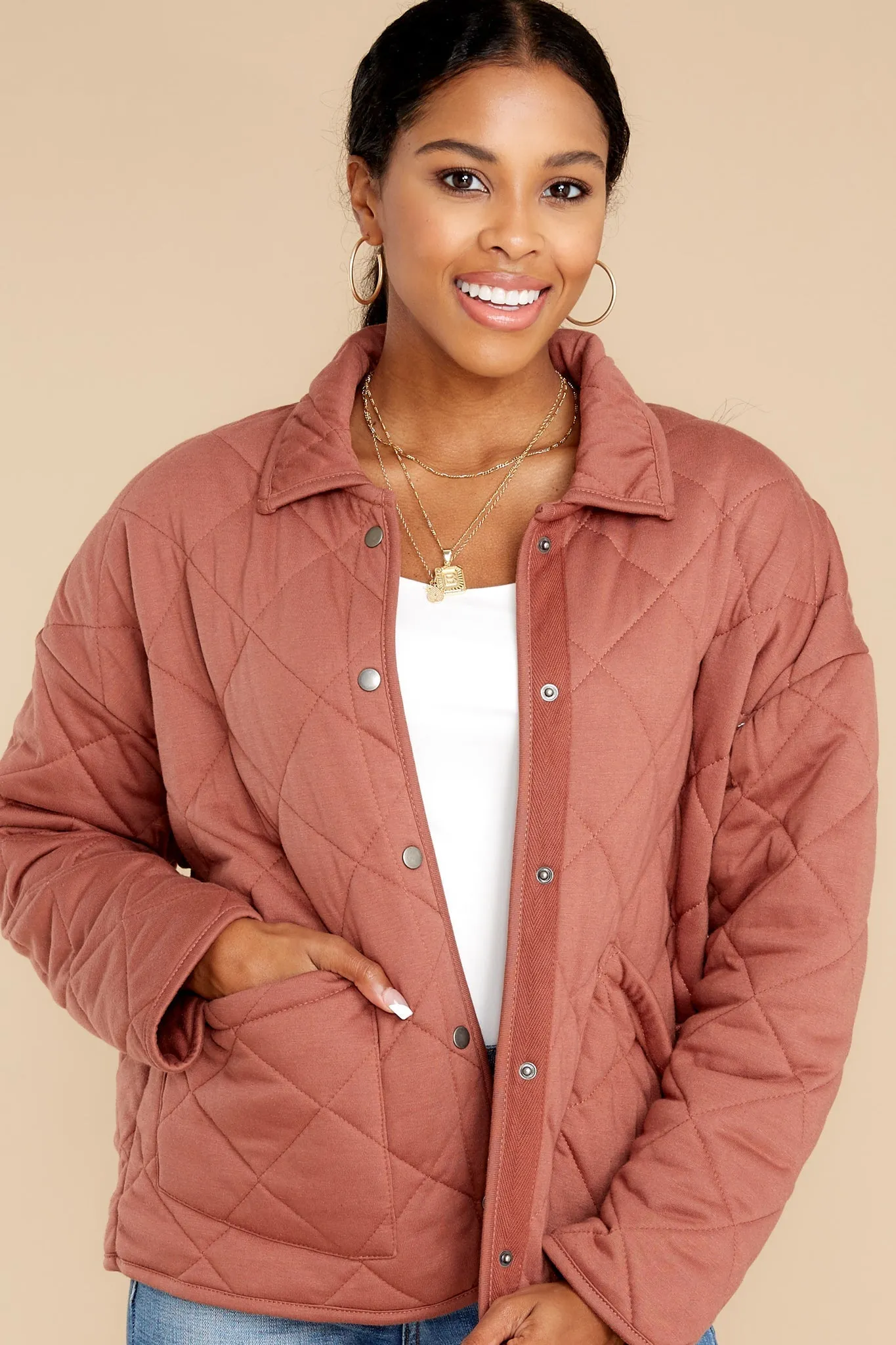 Chic Business Marsala Jacket