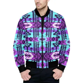 Chiefs Mountain Moon Shadow Unisex Heavy Bomber Jacket with Quilted Lining