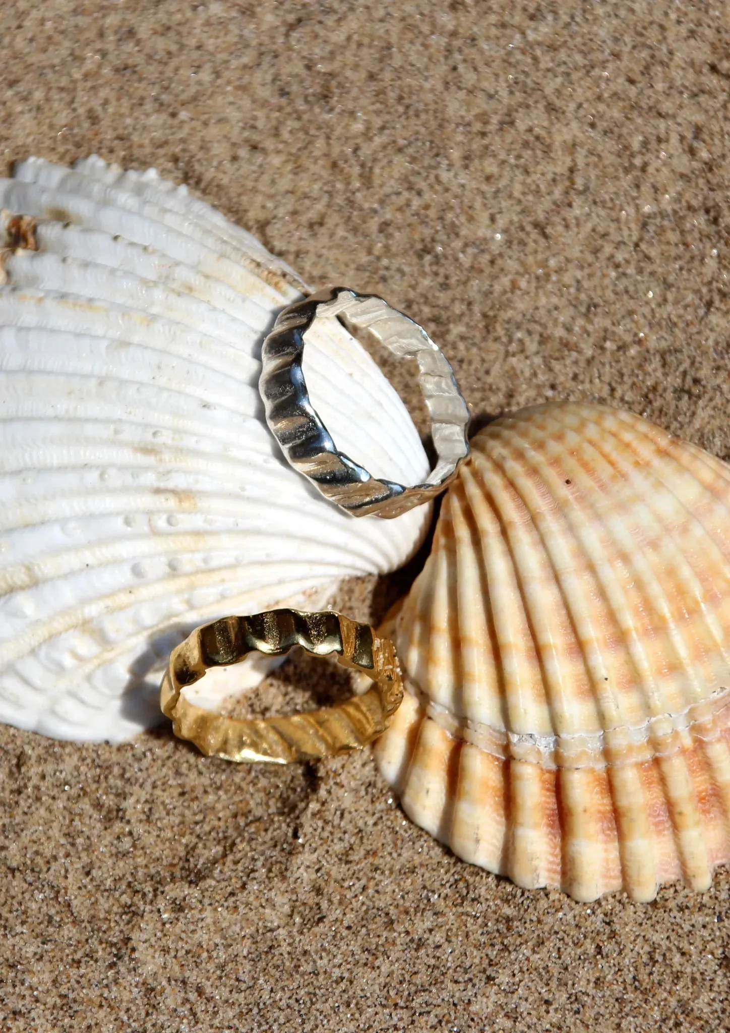 Cockle Ring in Silver by Hannah Bourn