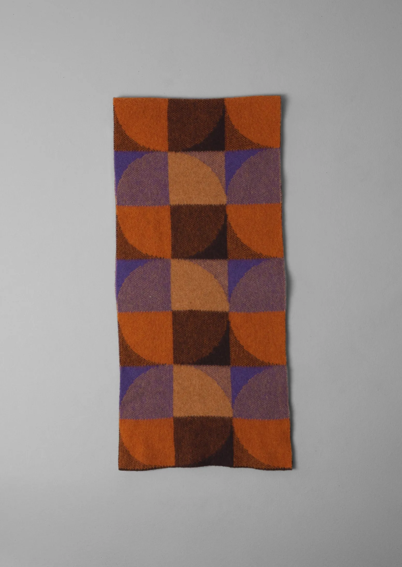 Colour Block Wool Scarf | Ginger Multi