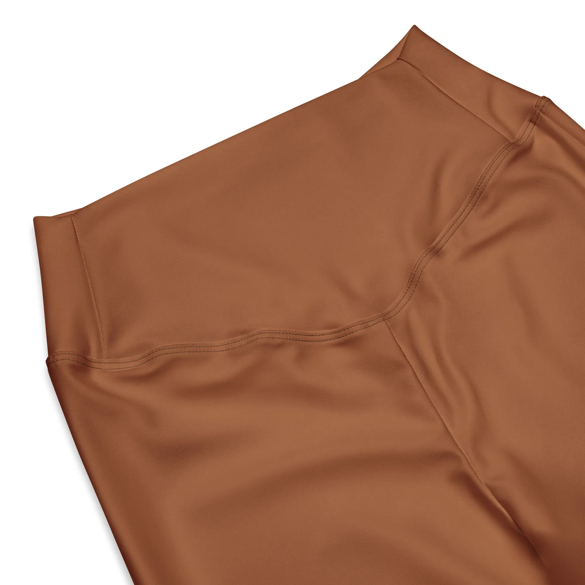 Copper High Waisted Flare Leggings