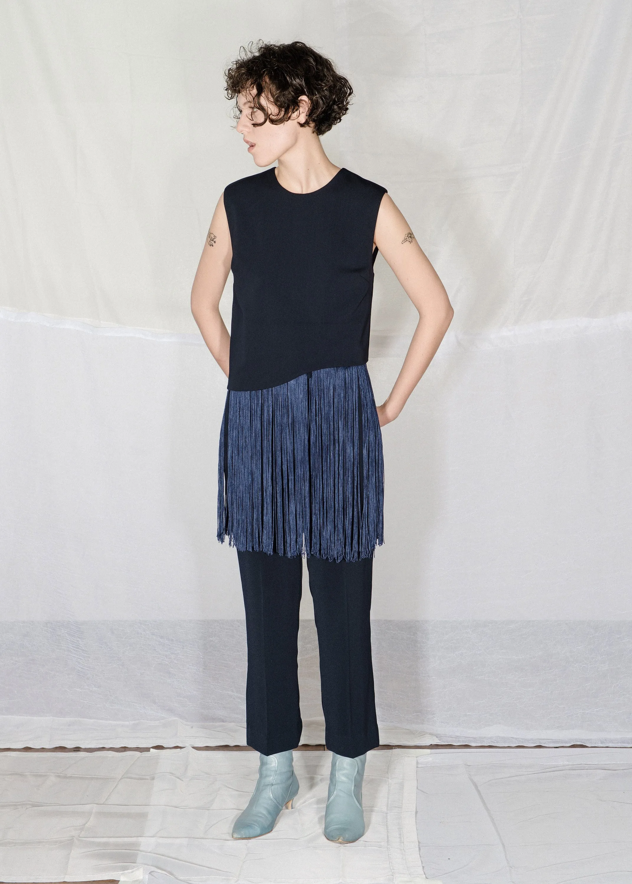 Cropped Trouser - Midnight