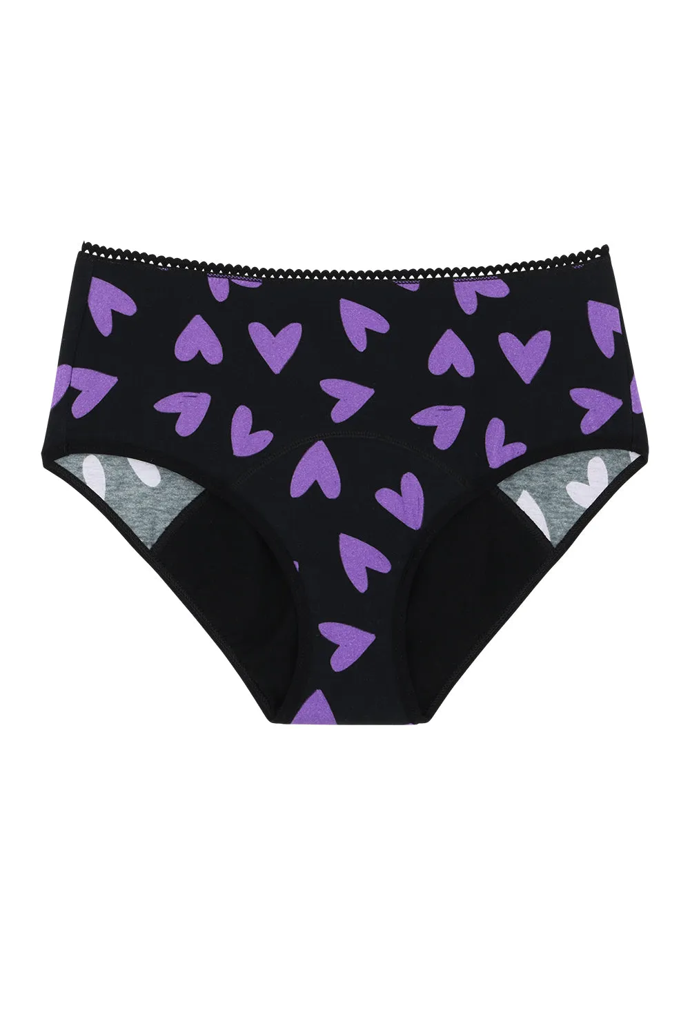 Culotte menstruelle Taille Haute - Flux abondant | Mi Amor Violet