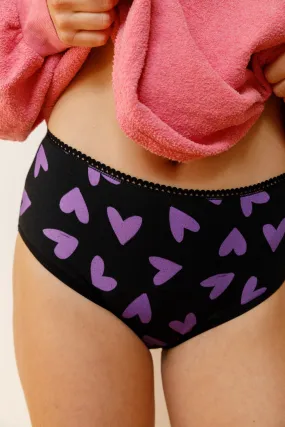 Culotte menstruelle Taille Haute - Flux abondant | Mi Amor Violet