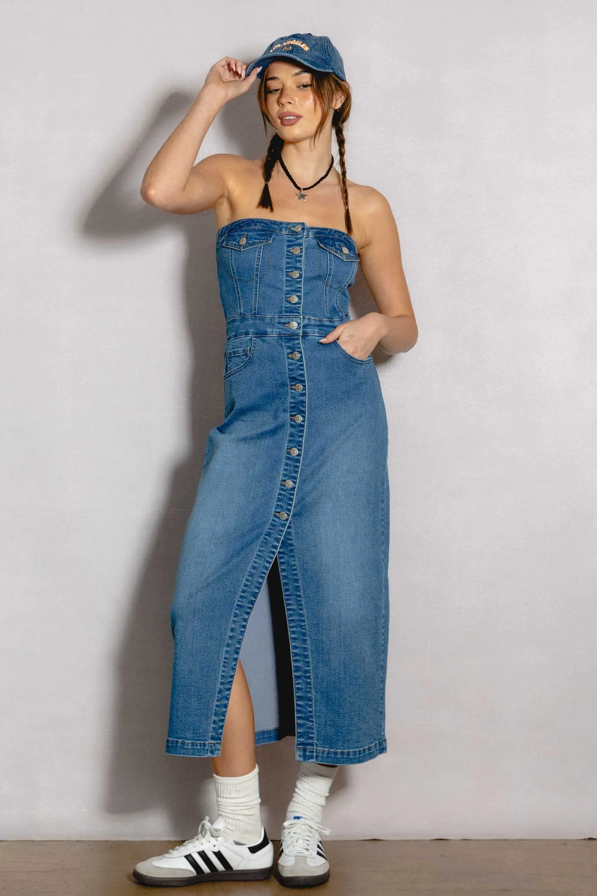 Denim Midi Dress