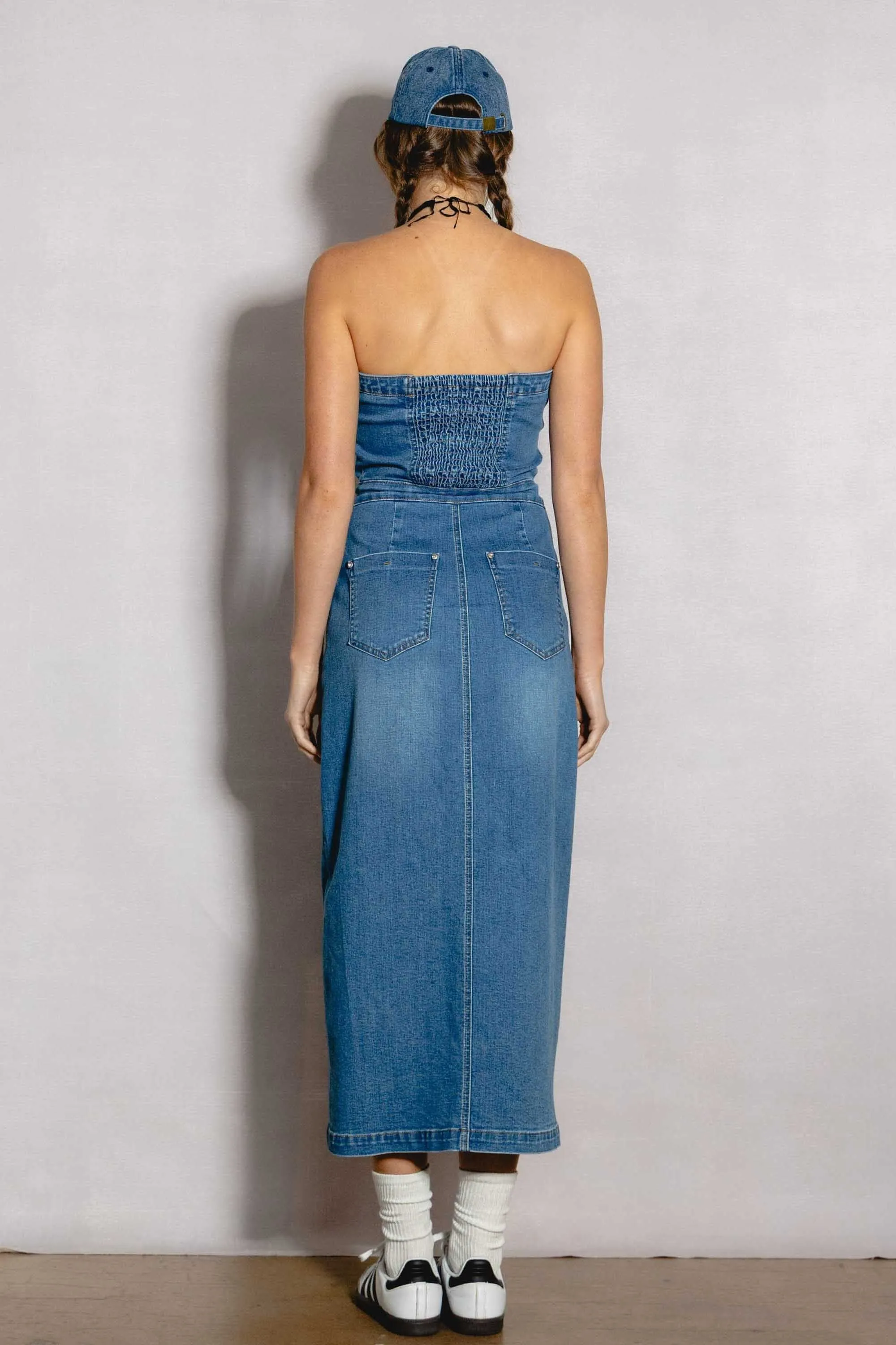 Denim Midi Dress