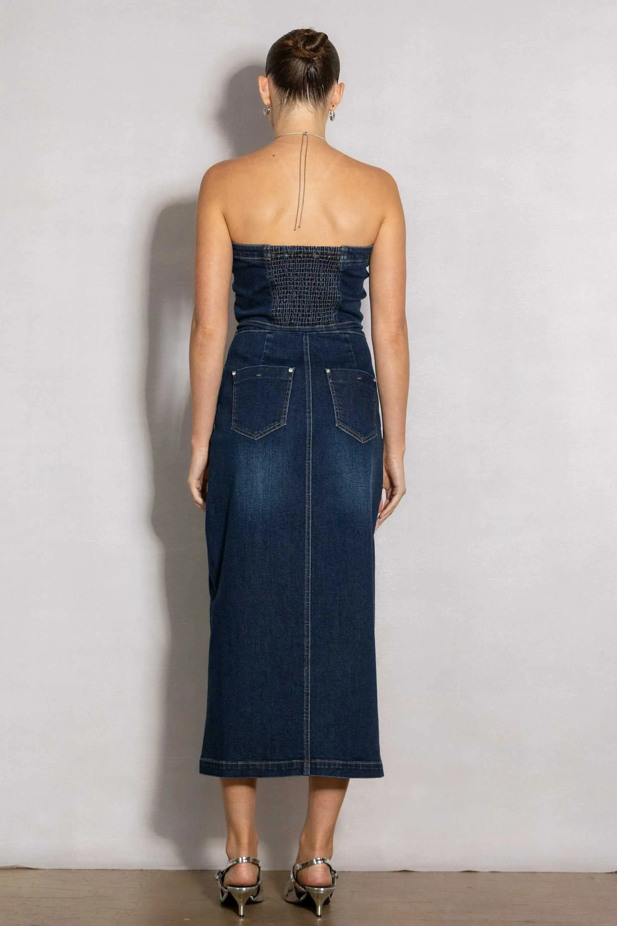 Denim Midi Dress