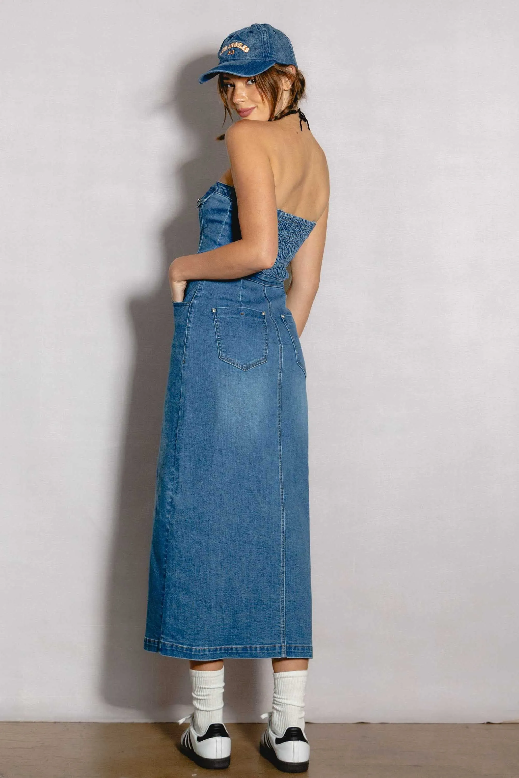 Denim Midi Dress