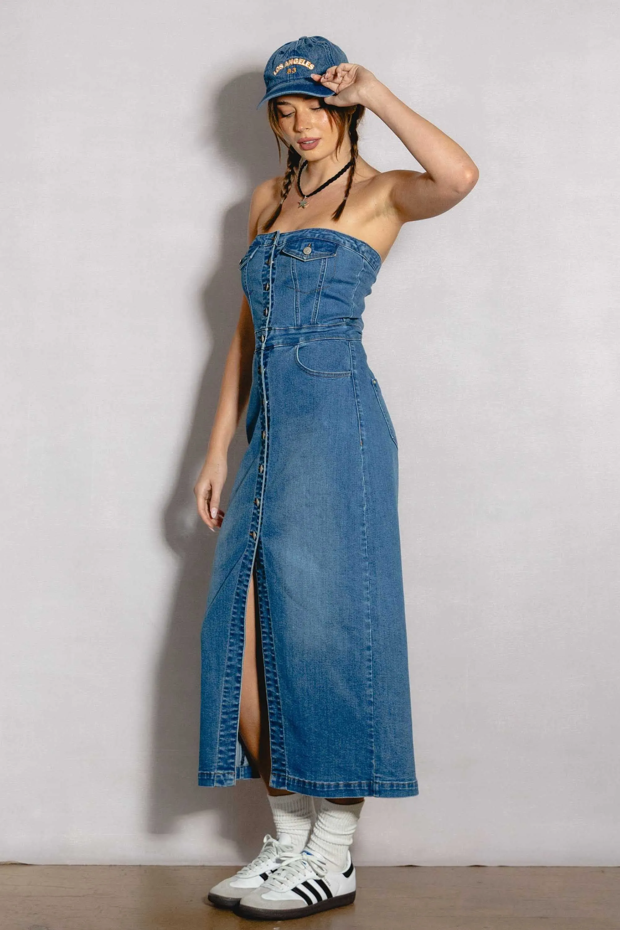 Denim Midi Dress