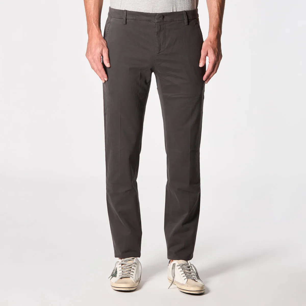 DONDUP TROUSERS UP166 GSE043 PTD 998 ASPHALT COLOR