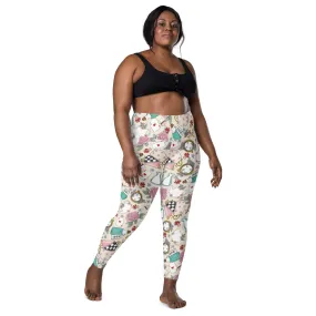 Down the rabbit hole Alice inspired Leggings with pockets