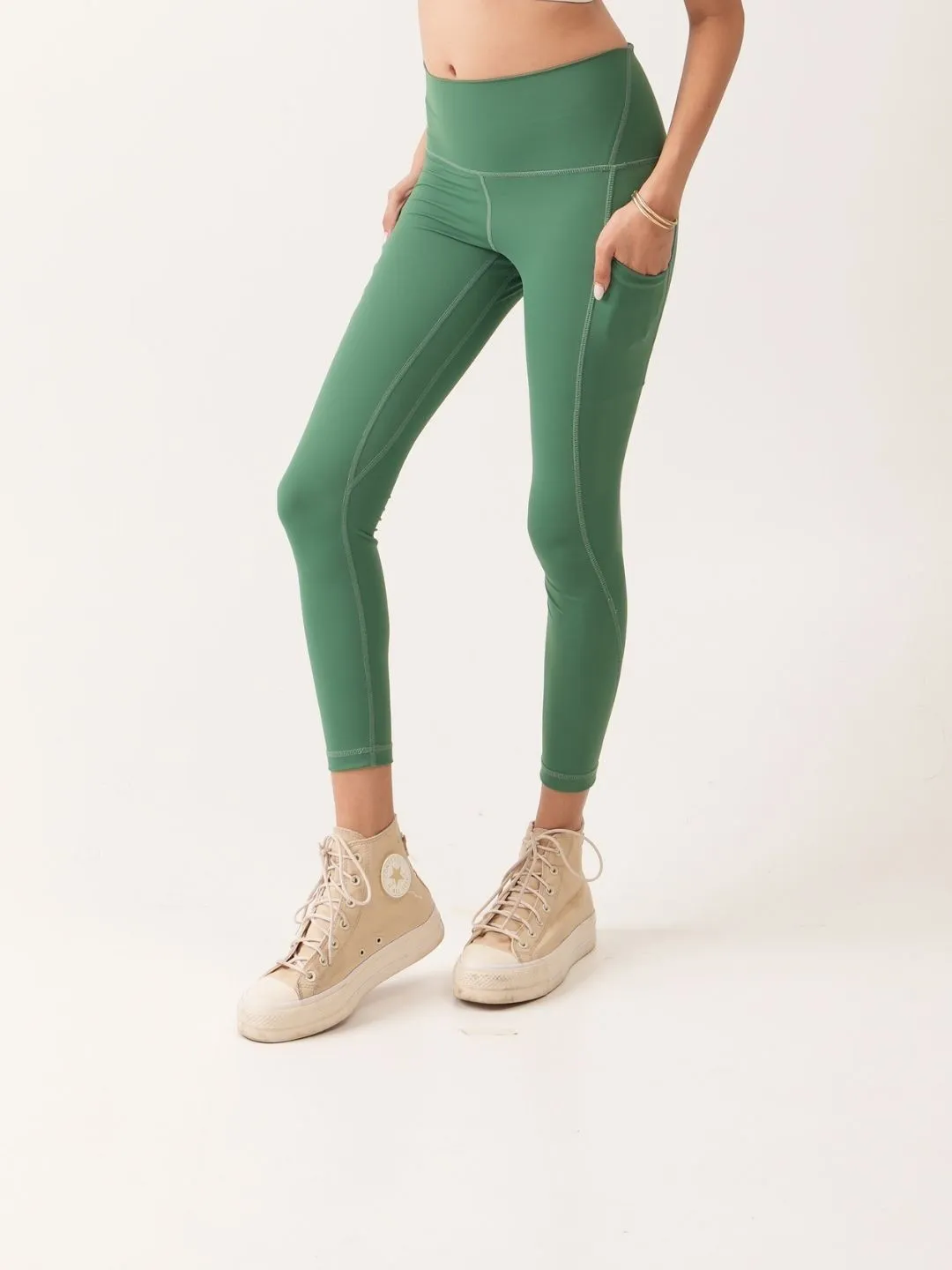 Duo Vita Leggings in Forest Green