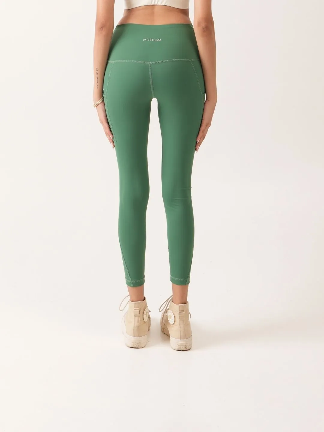 Duo Vita Leggings in Forest Green