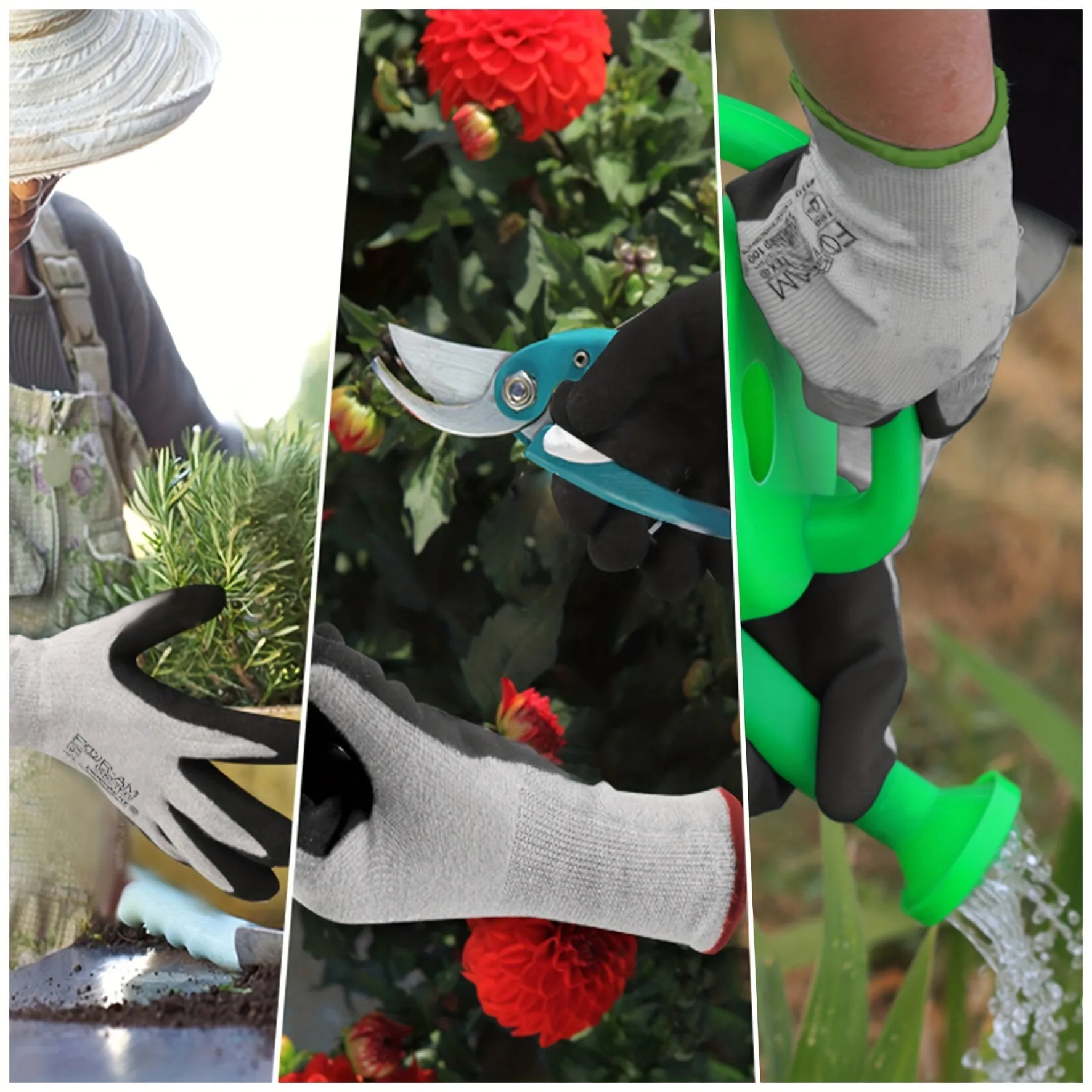 EcoFriendly Water Repellent Work Gloves for Home  Garden