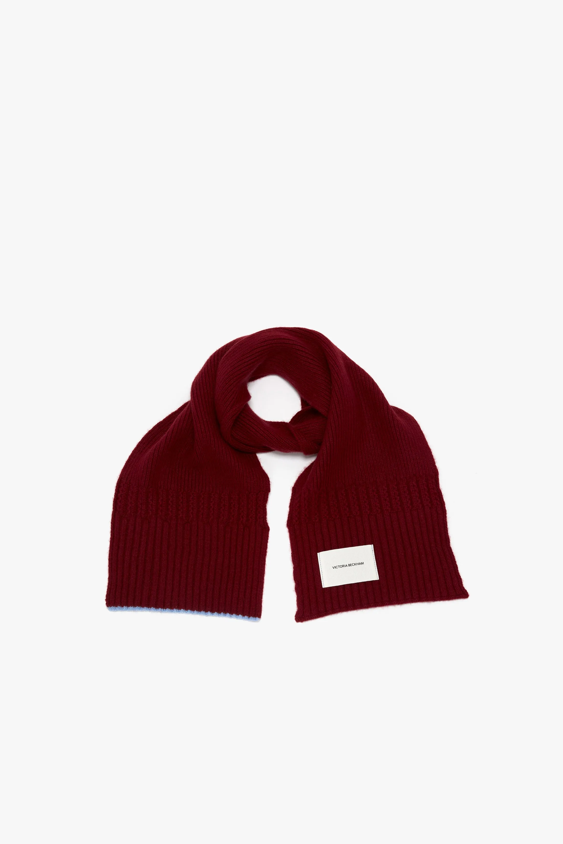 Exclusive Logo Patch Scarf In Burgundy