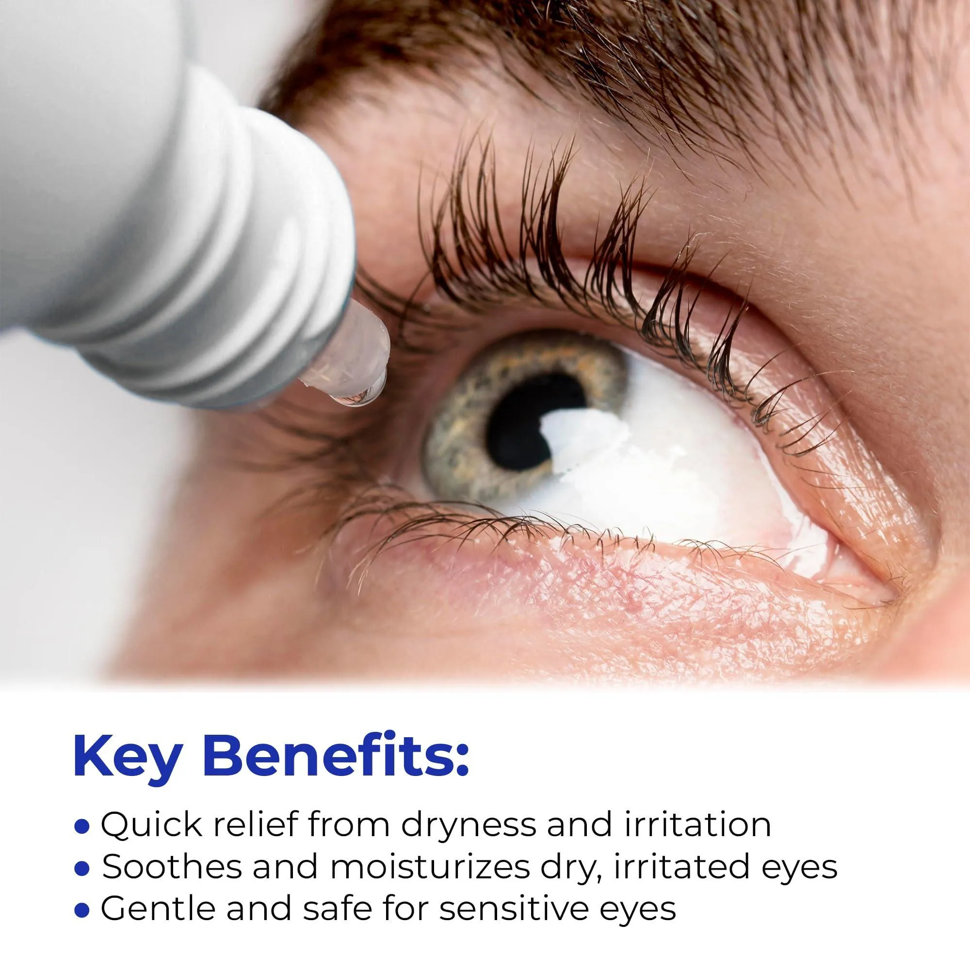 Eye Drops for Dry Eyes Gentle Therapy for Irritated Dry Itchy Sensitive Eyes